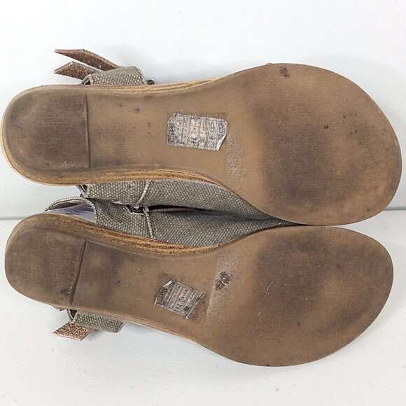 Blowfish Malibu Womens Balla Sandal 7.5 Gladiator Zip Buckle Open Toe Canvas - Picture 12 of 12